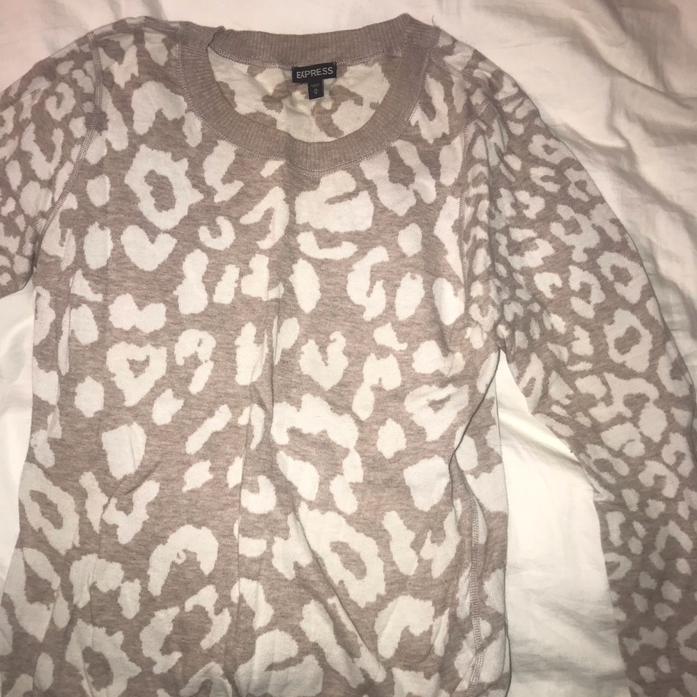 express cheetah sweater